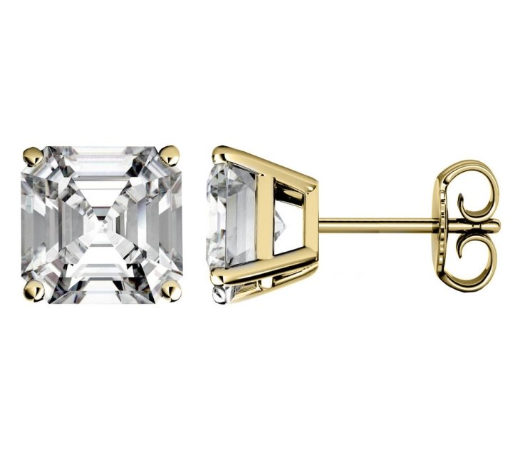 Cubic zirconia stud earrings-czjewelry11